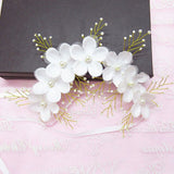 LIANFUDAI Wedding Hair Accessories Hand Woven Crystal Pearl Headband Women Girl Hair band Headwear Bridal Hairstyle Jewelry