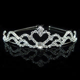 Lianfudai bridal jewelry set for wedding Big Princess Tiara Red Crown Crystal Rhinestone Wedding Accessories Pearl Headband Bridal Hair Headdress Girl Hair Jewelry