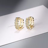 Lianfudai New Lovely Earring For Women Girls Bead Star Tassel Earrings Gold Silver Color Small Huggie Hoop Earring Oorbellen Gifts