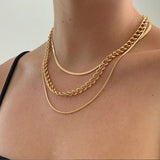 Lianfudai Fashion Multi-layered Snake Chain Necklace For Women Vintage Gold Coin Pearl Choker Sweater Necklace Party Jewelry Gift