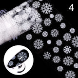 Lianfudai Christmas Silver Snowflakes Nail Art Foil Transfer Glitter Stickers 3D Nail Art Decals Designer Manicuring DecorationLianfudai Christmas wishlist