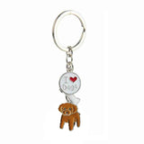 Lianfudai Christmas wishlist Jack Russell Terrier Keychain For Women Men Bulldog Shepherd Dog Pendant Key Ring Pet Jewerly Friends Christmas Gift llavero