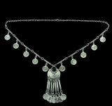 Lianfudai bridal jewelry set for wedding Bohemian Turkish Ethnic Metal Gypsy Coachella Beach Choker Bib Coin Tassel Collar Necklace For Women Indian Charm Jewelry