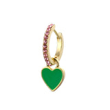 LIANFUDAI Lost Lady New Rhinestone Crystal Safe Pin Hoop Huggies Earrings Women Cute Heart Hanging Earrings Wholesale Jewelry Party Gifts