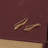 Lianfudai New Crystal Flower Drop Earrings for Women Fashion Jewelry Gold colour Rhinestones Earrings Gift for Party Best Friend