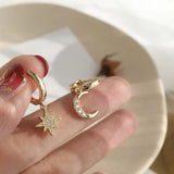 Lianfudai christmas wishlist gifts for her Autumn Winter New Brown Earrings Vintage Matte drop Earrings for women Metal Fashion Statement Dangle Earring Trend Jewelry