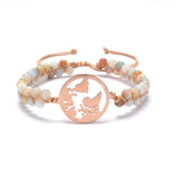 Lianfudai gifts for women Natural Stone Tree Of Life Charm Bracelets For Women Handmade Beads String Braided Bracelet Yoga Bracelets Jewelry Dropshipping