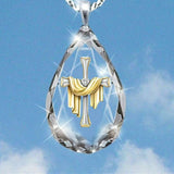 LIANFUDAI Jesus Christ Cross Pendant Necklaces Alloy Bead Long Chain Mens Women Virgin Mary Christian Fashion Jewelry Rosary Necklace