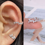 Lianfudai 1Pc Helix Cartilage Conch Fake Without Piercing Cuff Earring Earcuff Wrap Rock Earring Cuff No Piercing Women Clip Adjustable