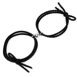 Lianfudai gifts for women  Hot Magnet Bracelet Couple Handmade Adjustable Rope Matching Braslet Infinite Love Braclet Lucky black white Brazalete Gift