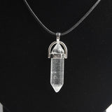 LIANFUDAI column necklace natural crystal pendant Stone Pendant Leather Necklace men's and women's fashion jewelry Amulet