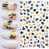 LIANFUDAI Summer Tropical Beach Coconut Tree Slippers 3D Nail Sticker Leaves Shell Transfer Decals Slider Decoration Manicures