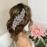 Lianfudai Christmas gifts ideas  HP301 Alloy Flowers Bridal Crown Combs Wedding Headpieces Bridal Hair Accessories Bridal Headband Bride Tiara Headwear