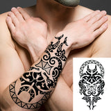 LIANFUDAI Waterproof Temporary Tattoo Sticker Tribal totem band Fake Tatto Personality Flash Tatoo Waist Arm Foot Tato for Girl Women Men