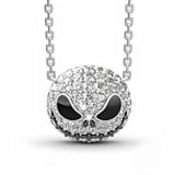 Lianfudai Christmas wishlist The Nightmare Before Christmas Ring Sally Jack Skellington Ring Jewelry Crystal Ring Necklace Pendant Skull Stud Earrings Set