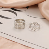 Lianfudai bridal jewelry set for wedding Trendy Gold Airplane Snake Dinosaur Rings For Women Men Lover Couple Rings Set Friendship Wedding Open Rings Jewelry