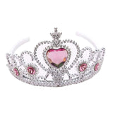 Lianfudai Christmas gifts ideas New Princess Crown Headwear Hair Ornament Baby Girls Fashion Plastic Hair Accessories Children Kids Photo Prop Headband