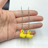 Lianfudai Christmas wishlist New/High Quality Super Cute Little Yellow Duck Earrings Simple Ladies Gift Earrings Jewelry Wholesale