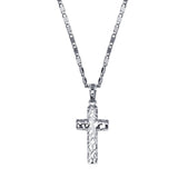 LIANFUDAI Retro Christian Jesus Single Titanium Scripture Cross Necklace Stainless Steel Black Prayer Choker Cross Pendants For Men Colar