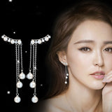 Lianfudai New Butterfly Tassel Drop Earrings For Women Vintage Jewelry Modern Party Wedding Bridal Accessories Trendy Dangle Earrings