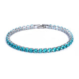LIANFUDAI Fashion Charm CZ Tennis Bracelet for Women Crystal Zircon Jewelry Adjustable Gold Silver Color Box Chain Bracelets Gift