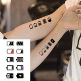 Lianfudai  Christmas Waterproof Temporary Tattoo Sticker black machine gun tatto flash tatoo fake tattoos for men women