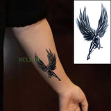 Lianfudai  Christmas Waterproof Temporary Tattoo Sticker black machine gun tatto flash tatoo fake tattoos for men women