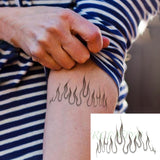 LIANFUDAI Waterproof Temporary Tattoo Sticker Flame Love Heart Flower Star Element Body Art Fake Tatto Flash Tatoo on finger for Men Women