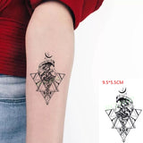 LIANFUDAI Waterproof Temporary Tattoo Sticker Flame Love Heart Flower Star Element Body Art Fake Tatto Flash Tatoo on finger for Men Women
