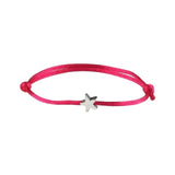 Lianfudai Lucky Red Rope Bracelet Couple Simplicity Adjustable Five Pointed Star Charm Bracelets for Women Men Bracelet Friendship Jewelry