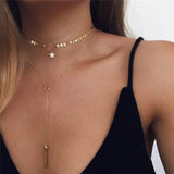 Lianfudai gifts for women New Fashion Trendy Jewelry Copper Heart Chain Link Necklace Gift For Women Girl