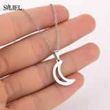 Lianfudai Fashion Necklaces for Women Statement	Flower Branch Pendants Necklaces Girls Stainless Steel Jewery Gifts kettingen