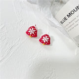 Lianfudai Christmas gifts ideas Christmas Collection Polymer Clay Stud Earrings for Women Girl, Holiday Celebration Jewellery Soft Clay Christmas Tree Earrings