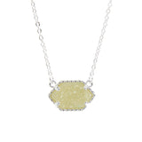 Lianfudai  Christmas 6pcs Lot Sterling Sliver Plated Small Pendant Necklace Chic Handmade Statement Mini Jewelry Choker Boutique